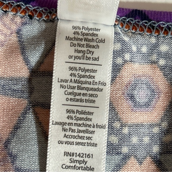 LuLaRoe NWT Geometric Design Perfect T Size XXS - Picture 6 of 10